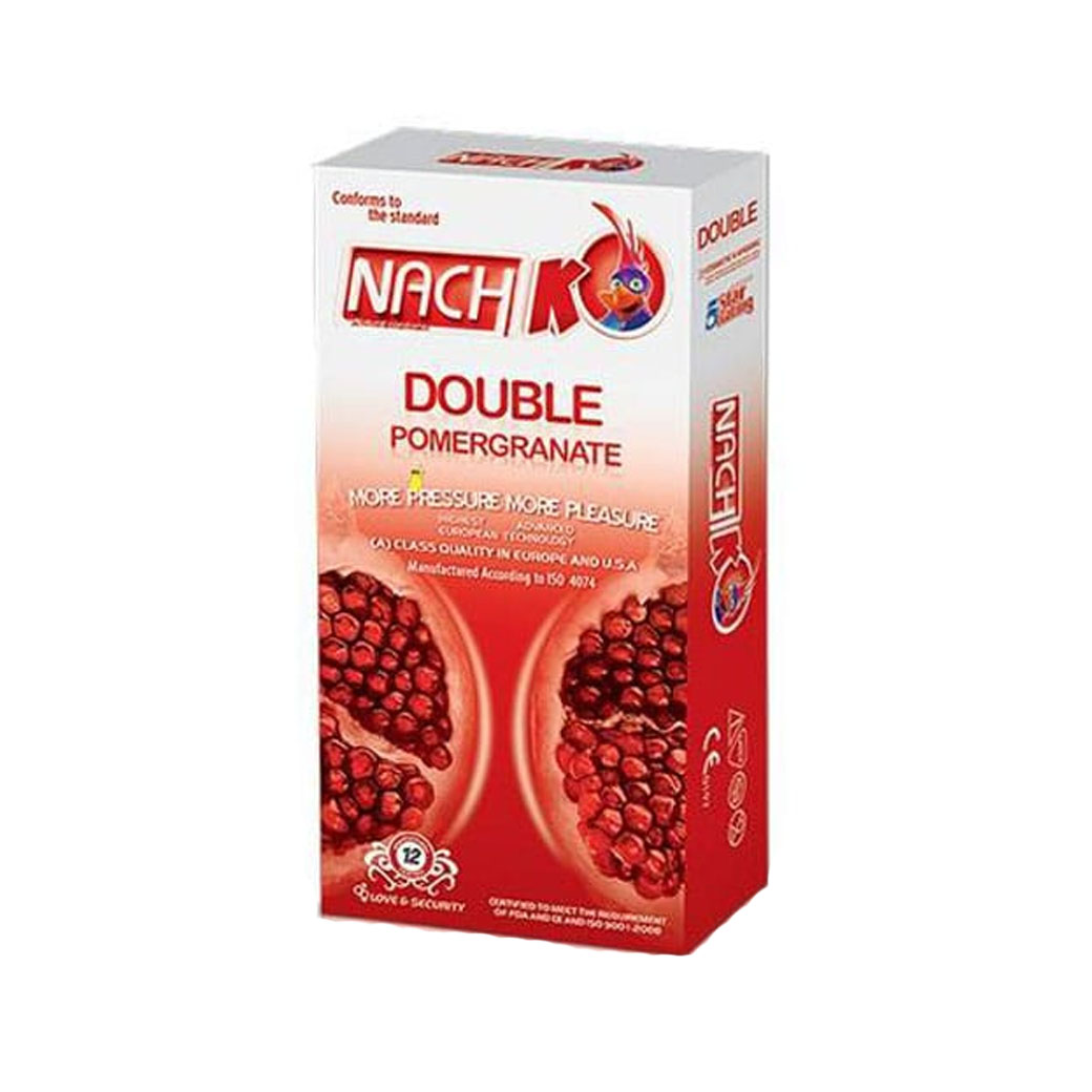 کاندوم کدکس / Kodex مدل انار دوبل مناسب برای پیشگیری از بارداری و افزایش لذت جنسی بسته 12 عددی