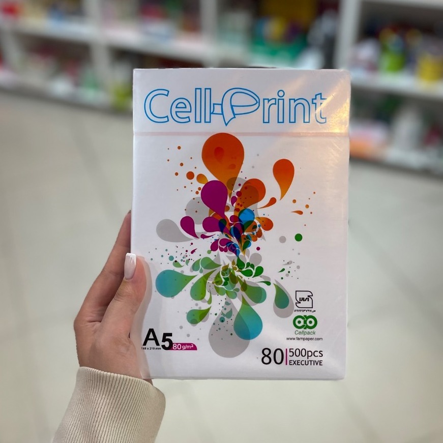 کاغذ سل پرینت سایز آ پنج A5 بسته 500 عددی 