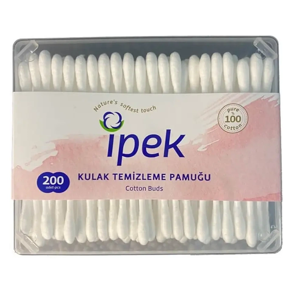 گوش پاک کن ایپک ipek KULAK TEMIZLEME PAMUCU بسته 200 عددی