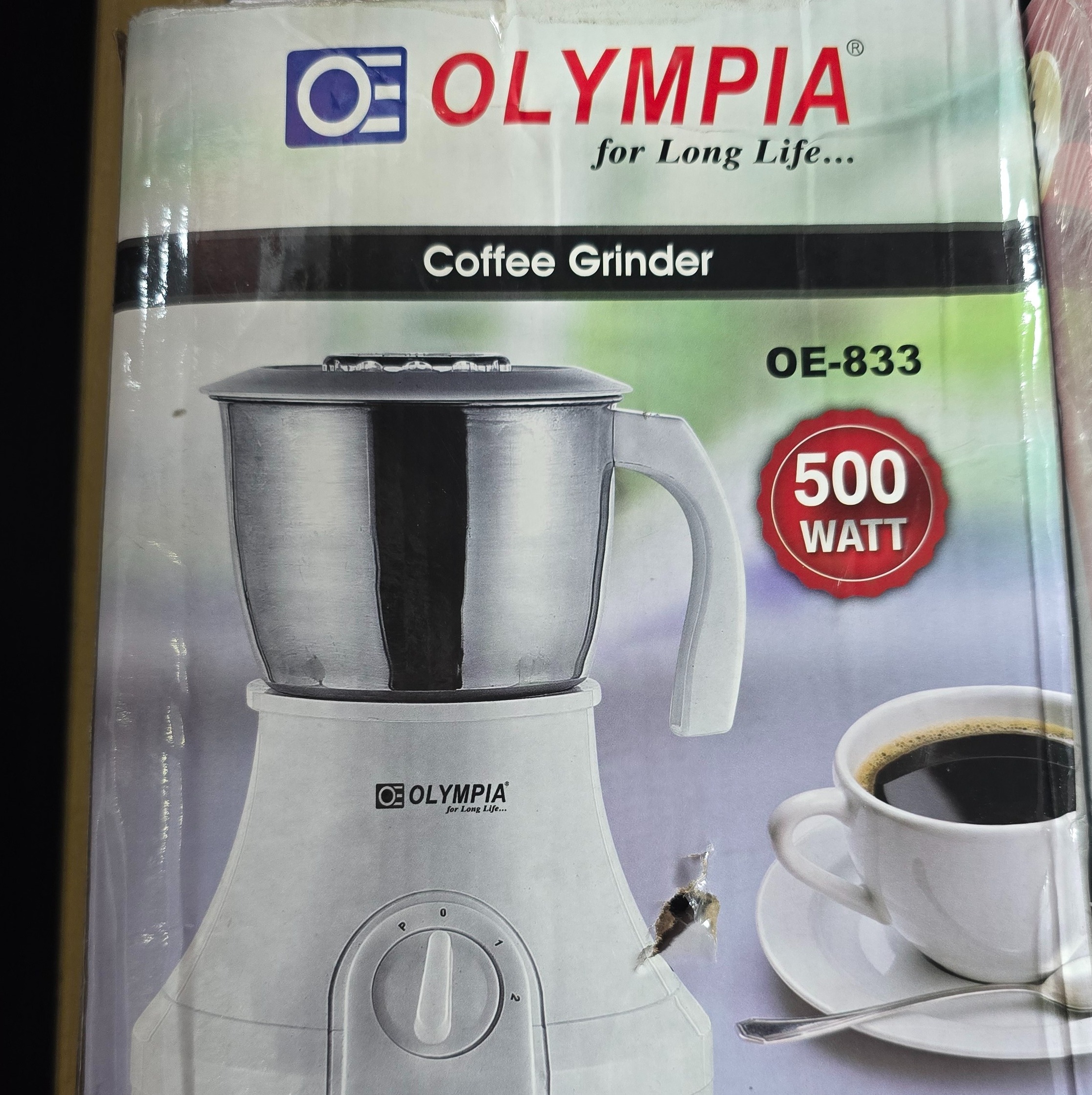 دستگاه آسیاب قهوه اولمپیا OLYMPIA مدل OE-833