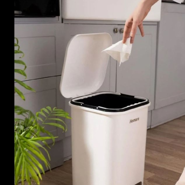 سطل پدالی چهار گوش دوجداره همارا 20 لیتر