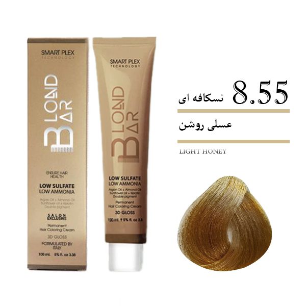 رنگ مو شماره 8.55 بلوندبار حجم 100 میلی لیتر