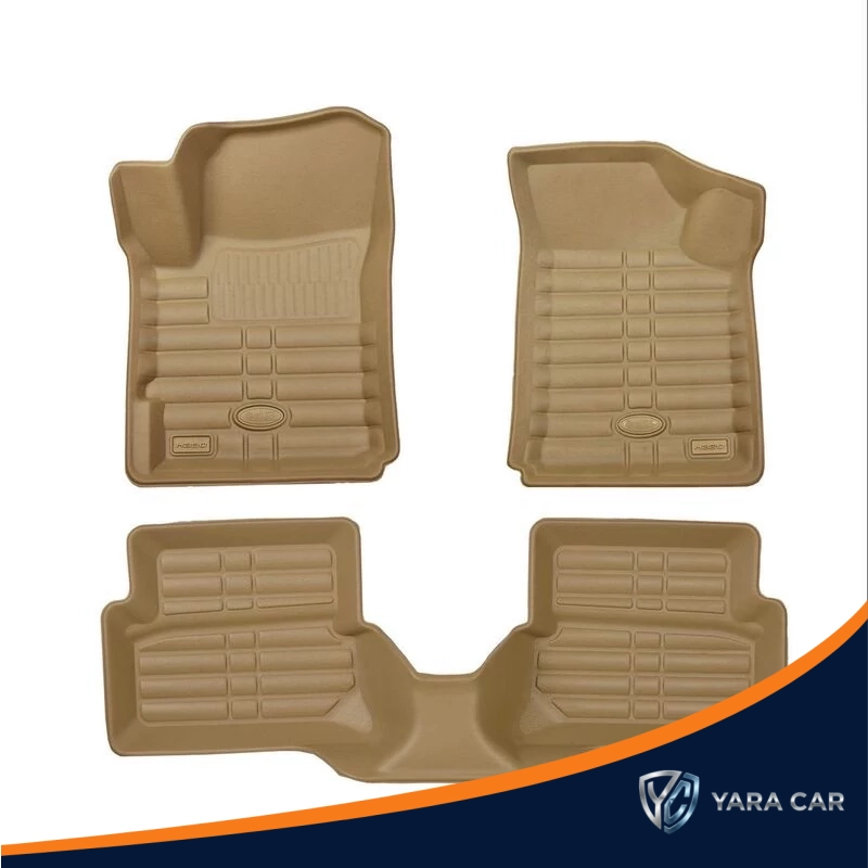کفپوش سه بعدی چرمی برلیانس H330 بابل کارپت (اصلی) کرم