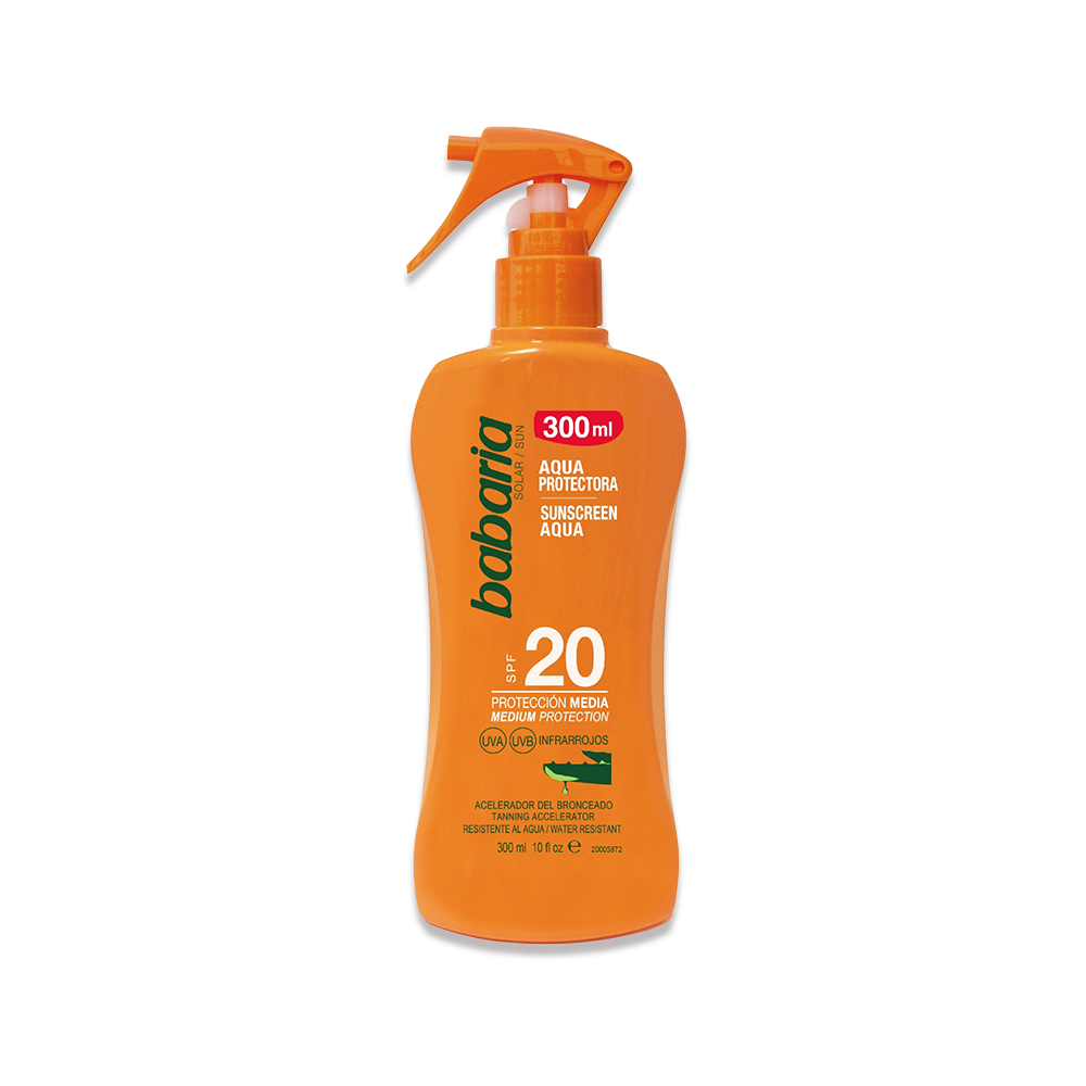 اکو سان تثبیت برنزه 300 میل با SPF20 باباریا