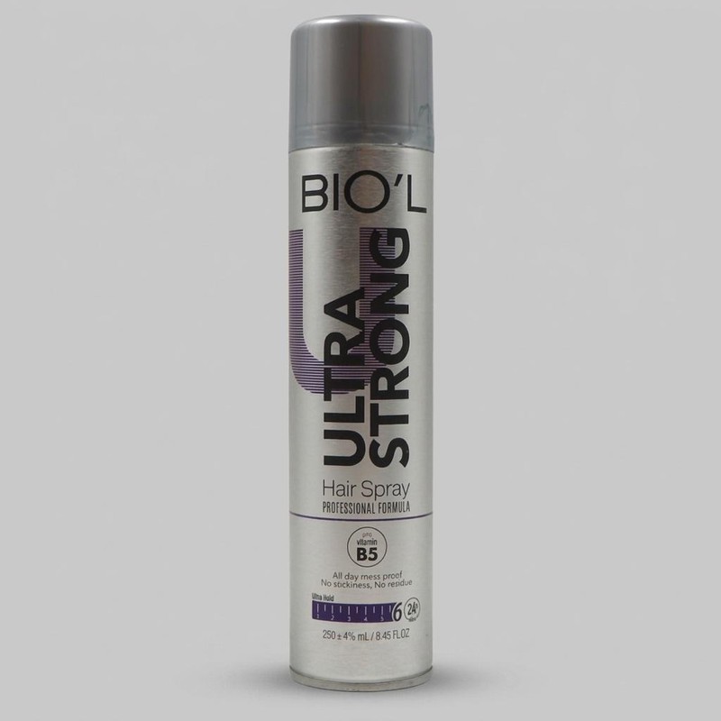 اسپری حالت دهنده مو بیول مدل Ultra Strong حجم 250 میلی لیتر