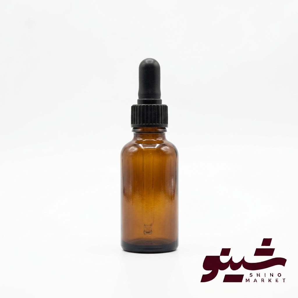 قطره چکان 30 میل قهوه ای مشکی 10 عددی