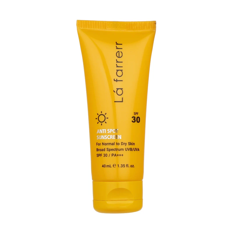 کرم ضد آفتاب و ضدلک بیرنگ لافارر SPF30 مناسب پوست خشک و معمولی حجم 40 میلیلیتر