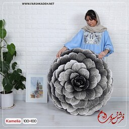 فرش سه بعدی زرباف طرح کاملیا طوسی