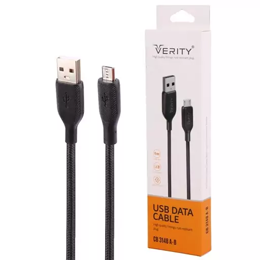 کابل شارژ میکرو فست شارژ وریتی مدل Verity CB-3148A با گارانتی