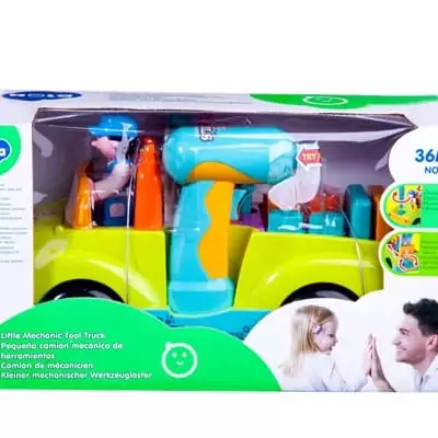 ماشین ابزار موزیکال هولی تویز ، کامیون ابزار هولا تویز ، اسباب بازی موزیکال hola toys 