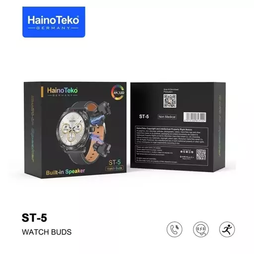 ساعت هوشمند اورجینال هاینو تکو  مدل  HAINO TEKO ST5 با گارانتی 18 ماهه (اصلی - پک گلوبال - ارسال رایگان)