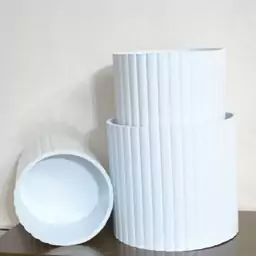 باکس سه سایز  استوانه ایی طرح بامبو (از جنس PVC)