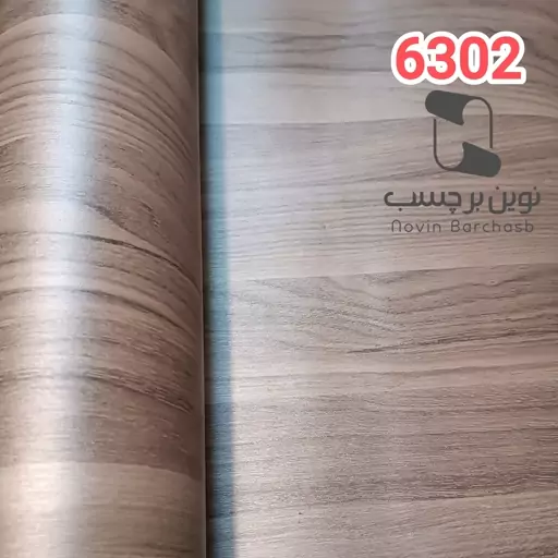 برچسب کابینت طرح چوب برجسته طوسی کد 6302