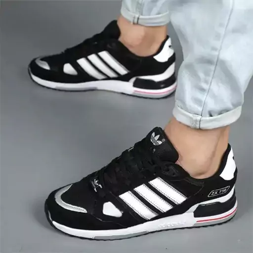 کفش اسپرت کتونی مردانه ZX750 مشکی سفید جدید سایز 41تا44 