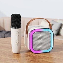 اسپیکر بلوتوثی و میکروفون دار مدل WIRELESS KARAOKE SPAKER K12