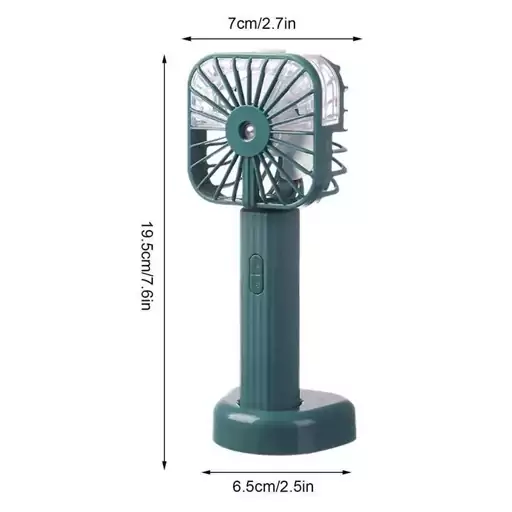 پنکه دستی مه پاش شارژی مدل spray fan