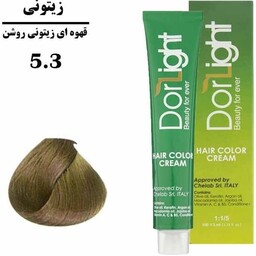 رنگ موی دورلایت  قهوه ای زیتونی روشن 5.3