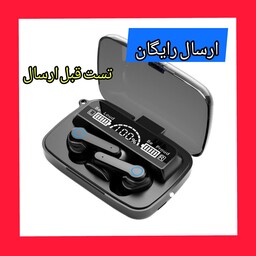 هندزفری بیسیم m19  قابلیت پاوربانک اضطراری و چراغ قوه(ارسال رایگان) 