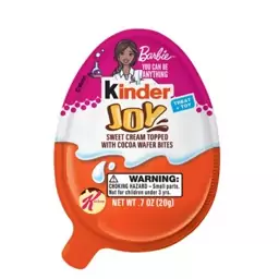 تخم مرغ شانسی کیندر جوی سری دخترانه باربی kinder joy

