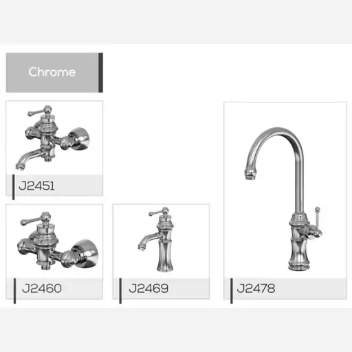 ست کامل شیرآلات بهداشتی جمیرا مدل ادریس (Edris)