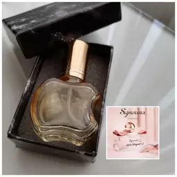 عطر سیگنورینا زنانه درجه یک 10 گرمی همراه با شیشه آنتیک و جعبه هدیه