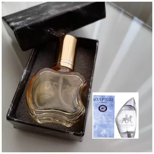 عطر اسکالیپچر مردانه و زنانه درجه یک 10 گرمی همراه با شیشه آنتیک و جعبه هدیه 