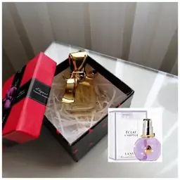 عطر اکلت زنانه درجه یک 20گرمی همراه با شیشه آنتیک و جعبه هدیه 