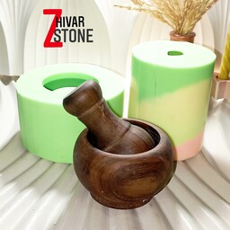 قالب سیلیکونی هاونگ زعفران تپل با دسته توپی شکل بسیار مناسب برای زعفران کوبی(قالب اختصاصی ژیوار استون)