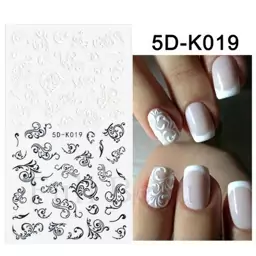 برچسب استیکر 5 بعدی ناخن 5D Nail Art Sticker طرح 1