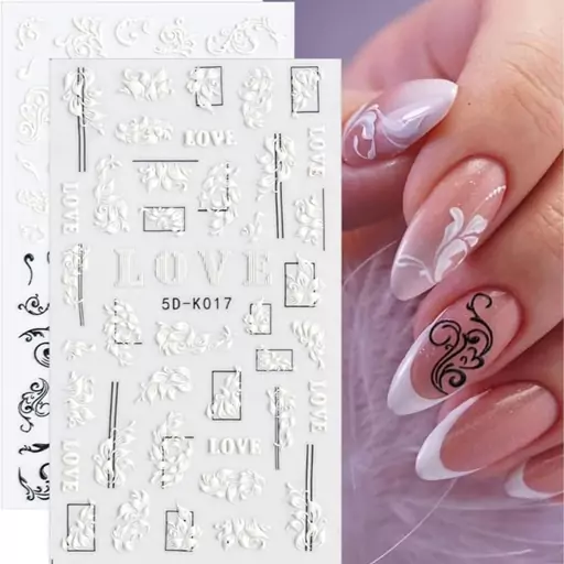 برچسب استیکر 5 بعدی ناخن 5D Nail Art Sticker طرح 2