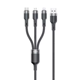 کابل تبدیل USB به لایتنینگ - USB C - microUSB اوی مدلCL-975 طول 1.2 متر