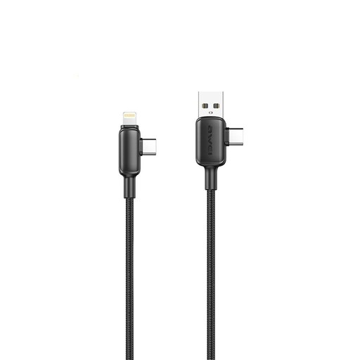 کابل تبدیل USB C - USB به USB C - لایتنینگ اوی مدل CL-181 60W طول 1 متر