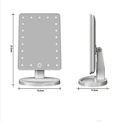 آینه آرایشی چراغ دار  رومیزی 