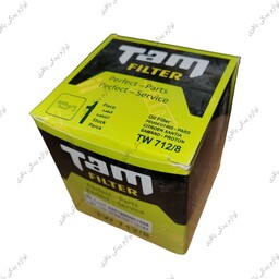 فیلتر روغن پژو 405 TW 712/8 برند TAM FILTER (پژو 405 انژکتوری)