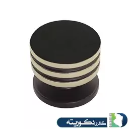 دستگیره تکپیچ مدرن KP192L  رنگ سیلور مشکی کاپران 