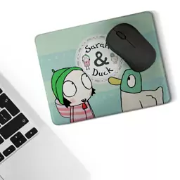 موس پد طرح انیمه دخترانه سارا و اردک sarah and duck