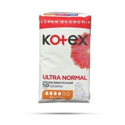 نوار بهداشتی کوتکس نرمال مدل Ultra Normal بسته 24 عددی