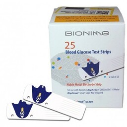 نوار تست قند خون Bionime - GS300 بسته 25 عددی 