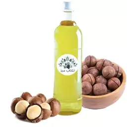 روغن ماکادمیاخالص 1لیتری کیفیت تضمینی(محرک رشد مو-رفع لک های پوستی-کلاژن سازی وجوانسازی وآبرسانی پوست- موثر در کاهش جوش)