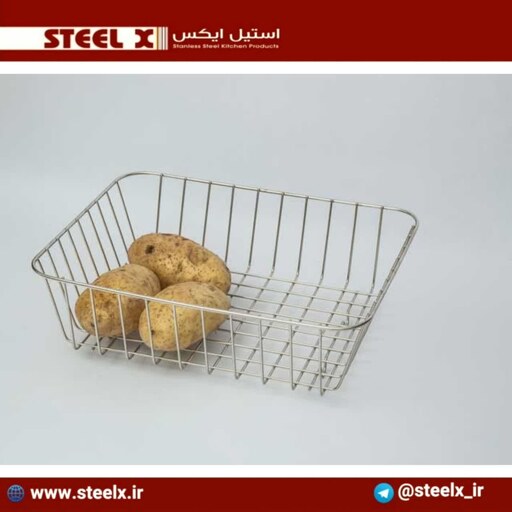 سبد میوه شوی داخل سینک استنلس استیل Steel-X