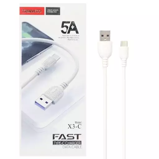 کابل تبدیل USB به USB-C ترانیو مدل X3-C طول 1 متر