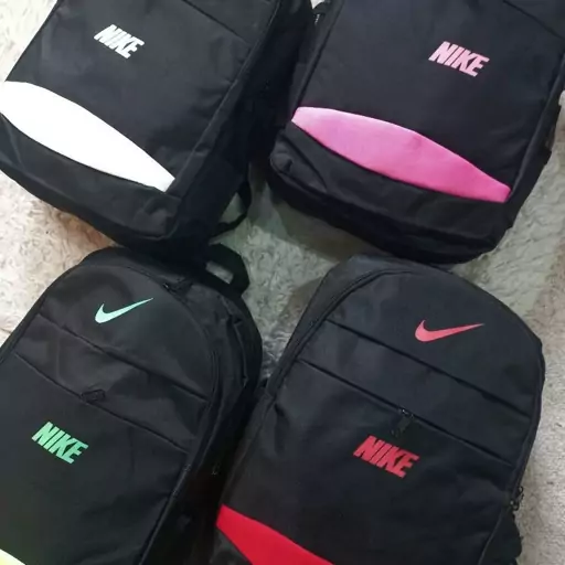 کوله NIKE رنگی جدید جنس پرزنتی 