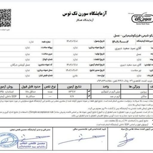 عسل آویشن جرگلان