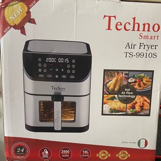 سرخ کن رژیمی بدون روغن تکنو اسمارت Techno حجم 10 لیتر توان 2500 وات ارسال رایگان