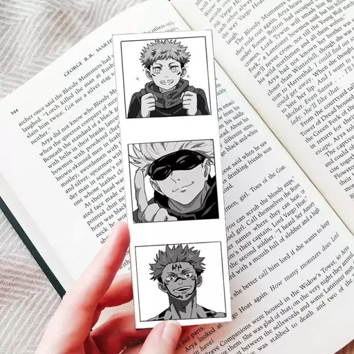 نشانگر کتاب(Bookmark) طرح انیمه جوجوتسو کایسن Jujutsu Kaisen طرح گوجو ساتورو Satoru Gojo