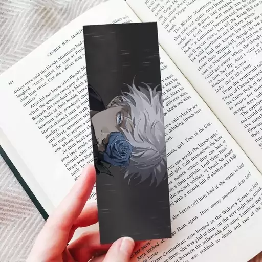 نشانگر کتاب(Bookmark) طرح انیمه جوجوتسو کایسن Jujutsu Kaisen طرح گوجو ساتورو کد 3