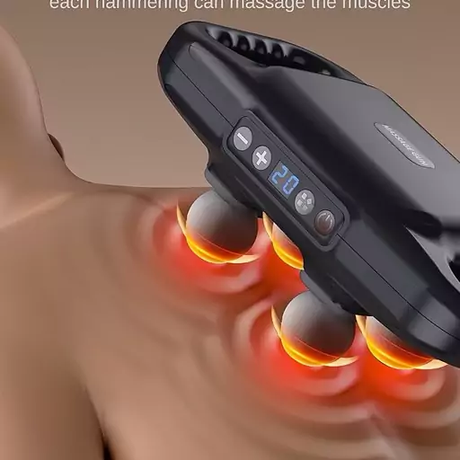 ماساژور حرفه ای 4 سر بلوایدیا مدل Massage Gun S2