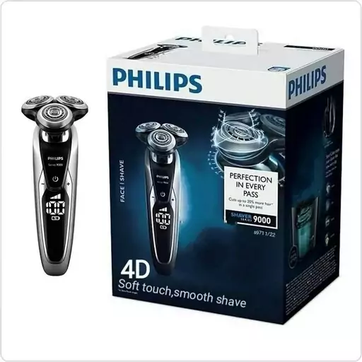 ریش تراش دیجیتالی هوشمند سنسوردار PHILIPS S9711 NEW ریش تراش فلیپس مناسب اصلاح صفر مثل تیغ و ته ریش گارانتی 24