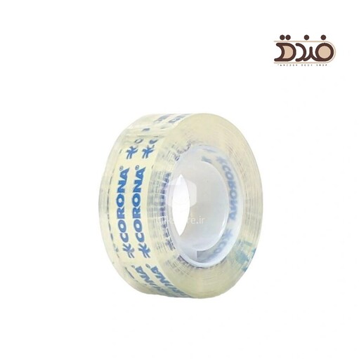 چسب نواری از برند کرونا (Corona)، عرض 18 میلی متر، طول 47 یارد و ضخامت 45 میکرون، Stationary Tape