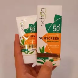 کرم ضدآفتاب شون دابل شیلد بی رنگ مناسب پوستهای چرب فاقد چربی Oil free حجم 50 میل و SPF 50